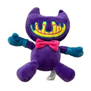 Bendy and The Ink Machine Bendy Blacklight Beanie Plush Purple Stuffed Toy 9"